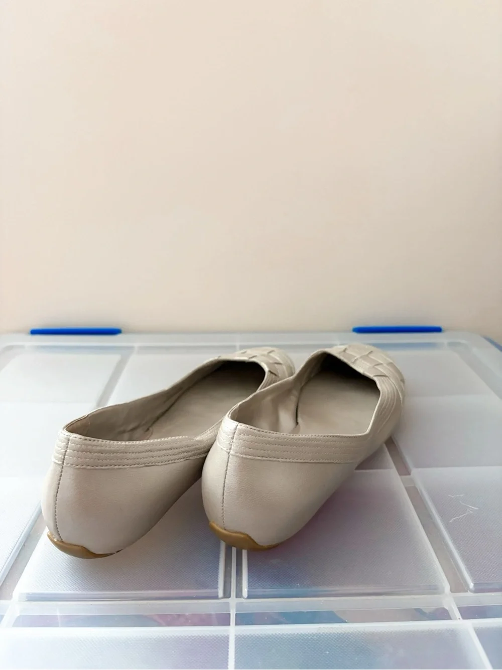Cole Haan Cream Woven Ballet Flats